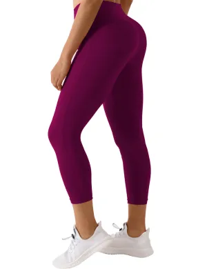 22" High Waist Side Line Capris grapevine_Running