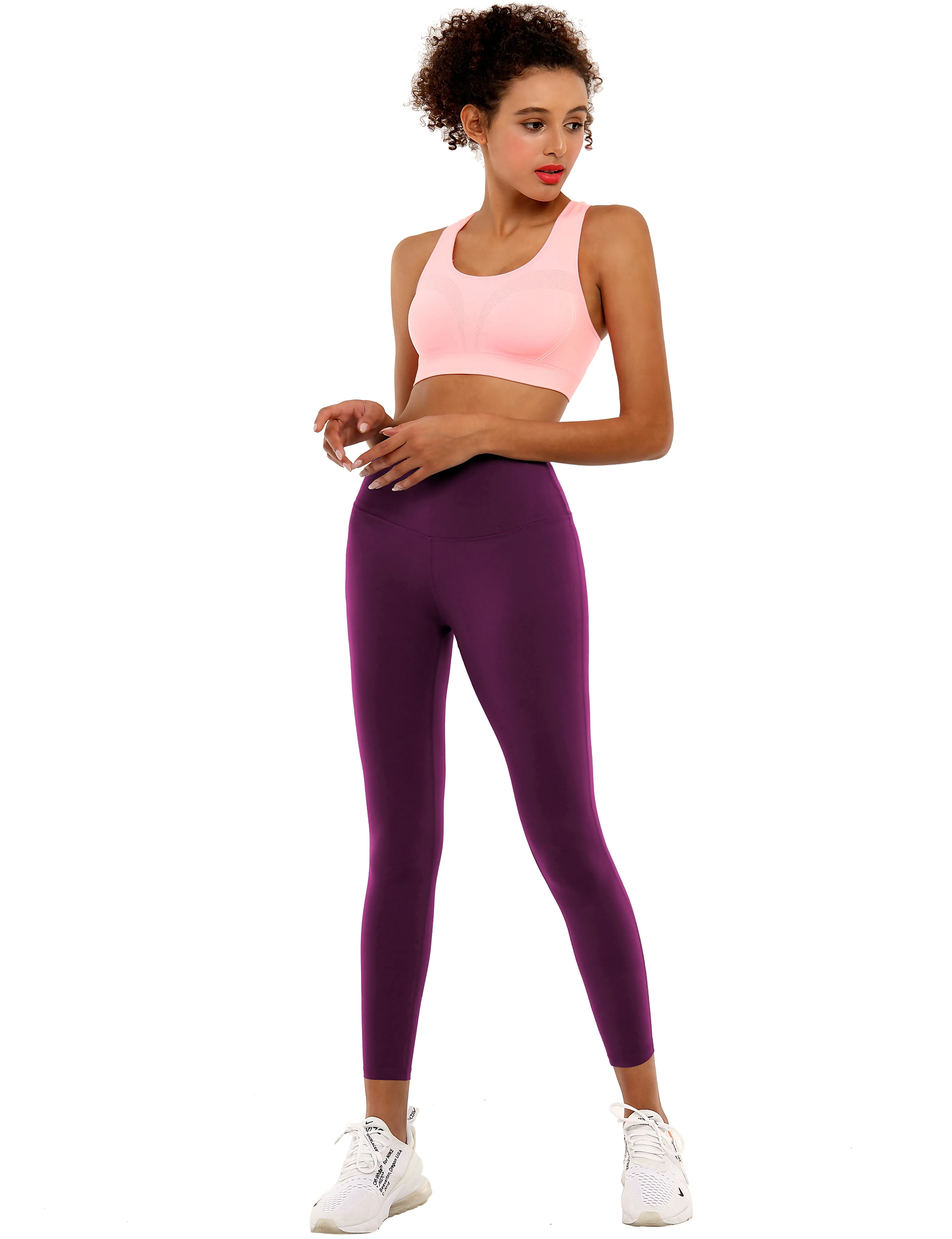 22" High Waist Side Line Capris grapevine_Running