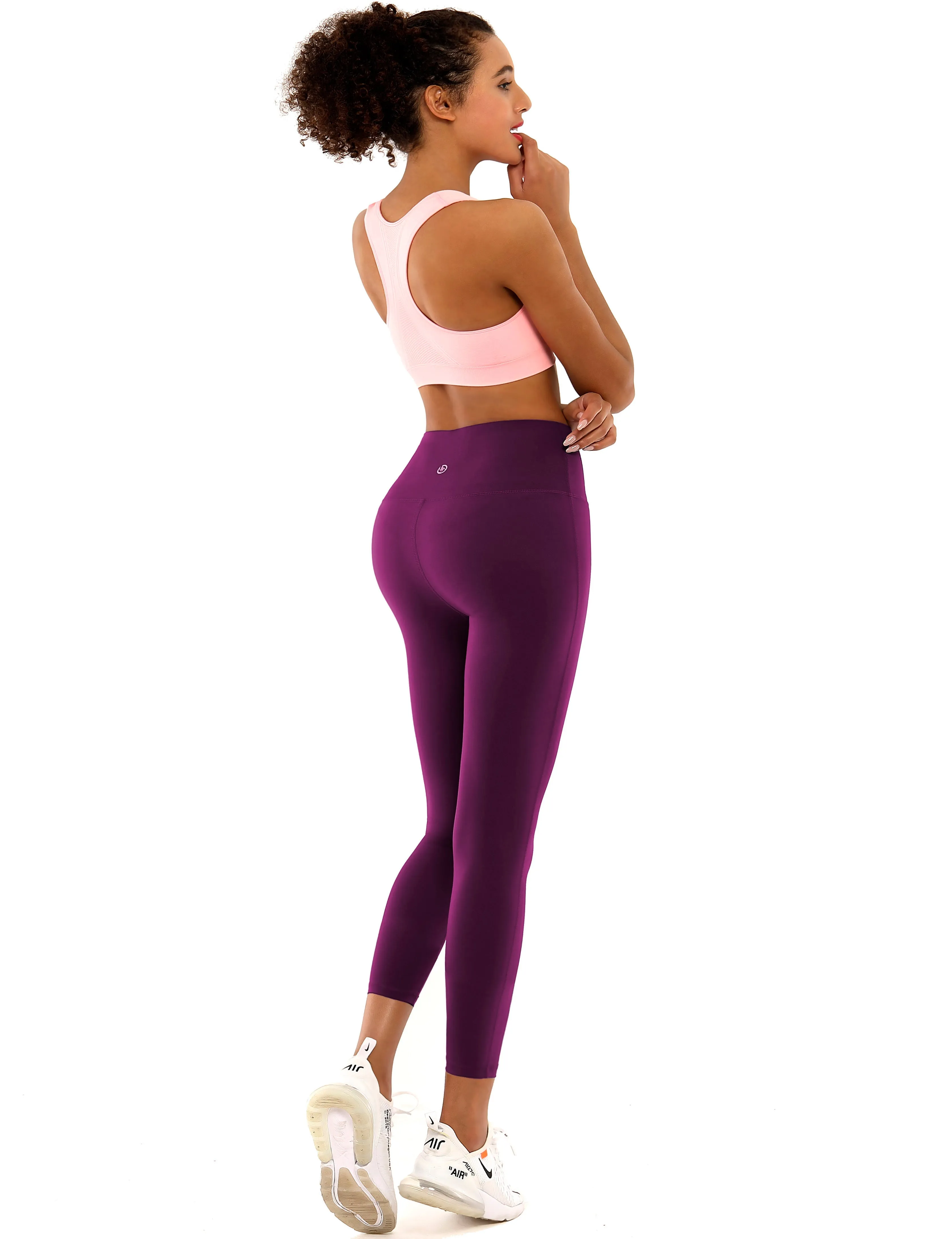 22" High Waist Side Line Capris grapevine_Running