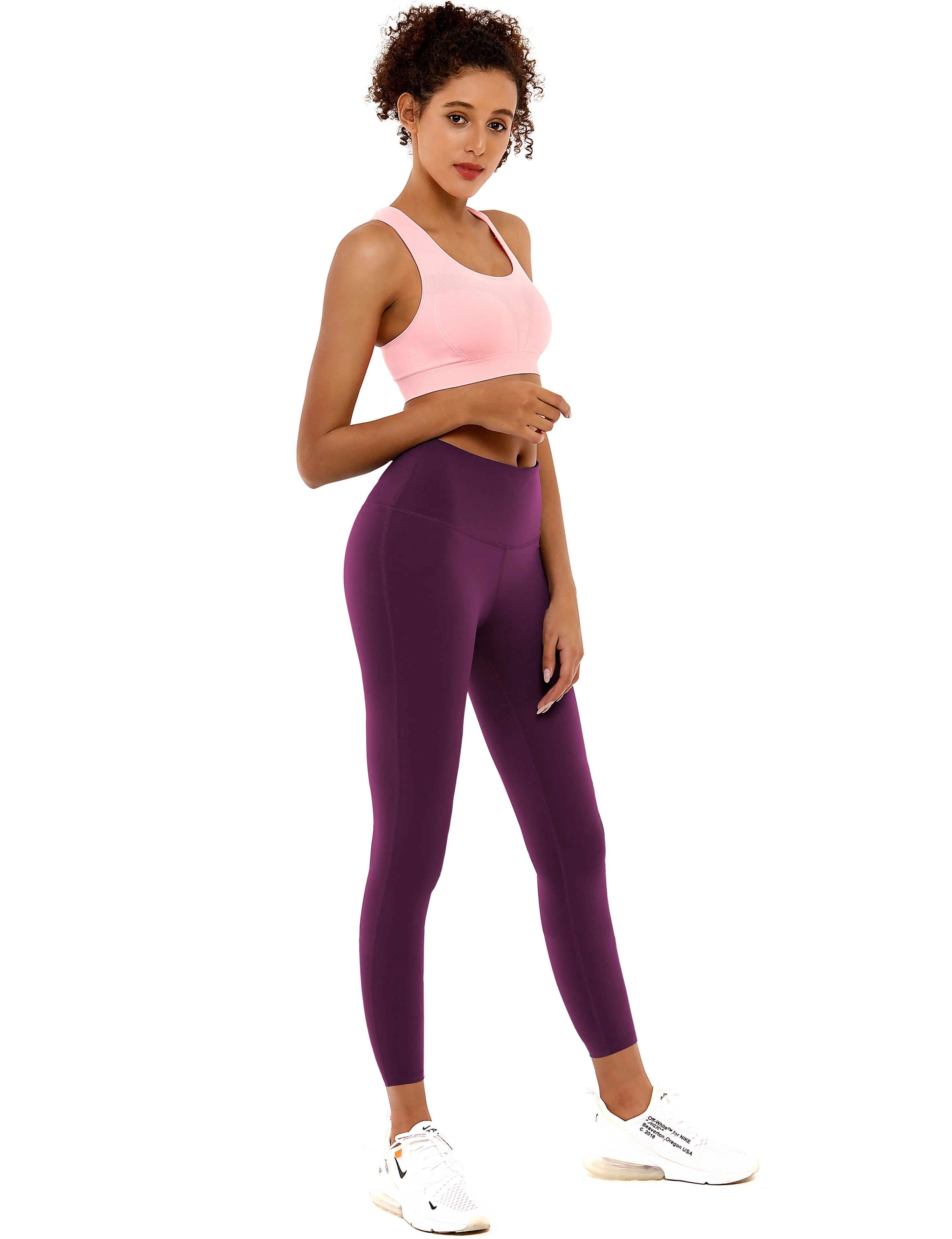 22" High Waist Side Line Capris grapevine_Running