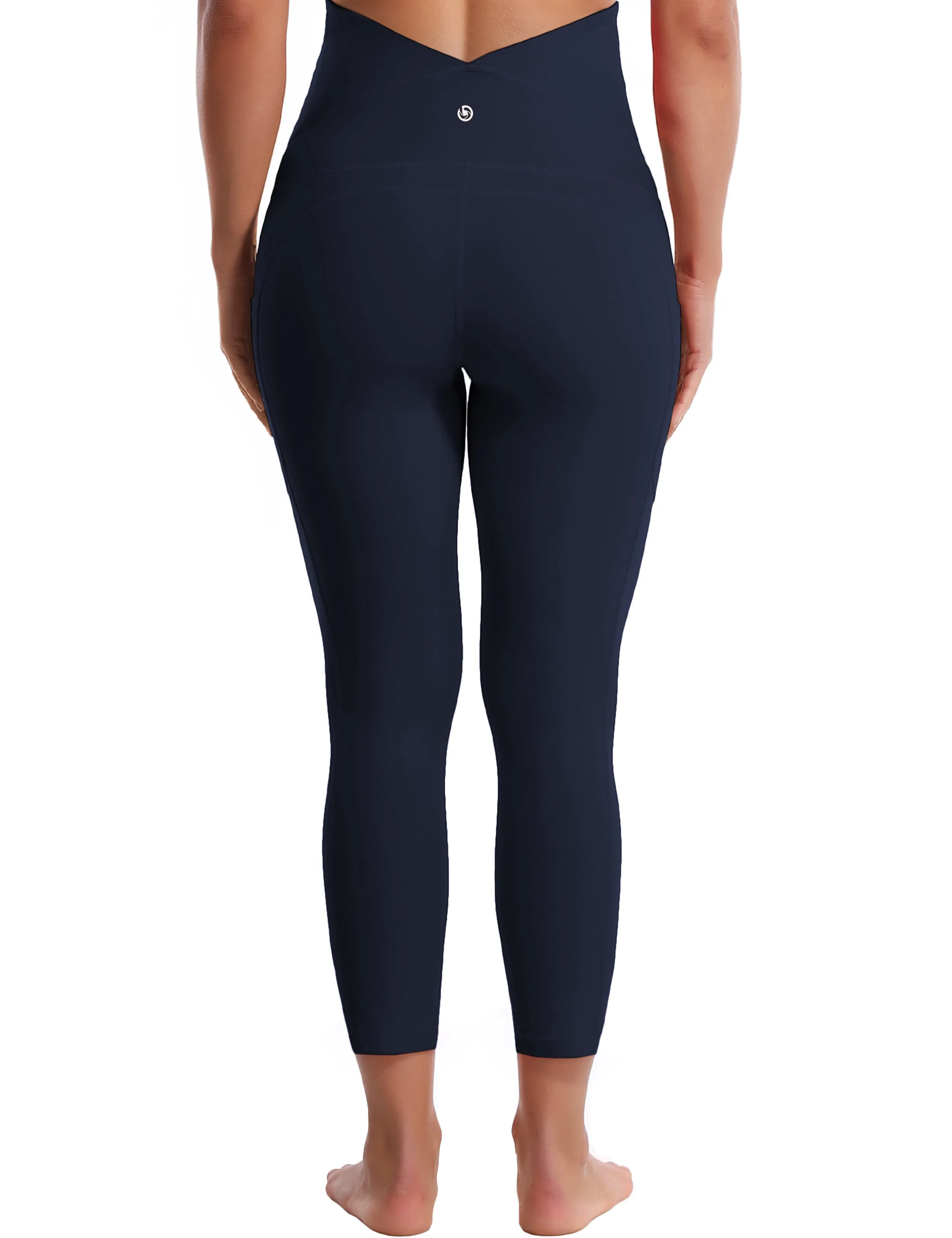 22" Side Pockets Maternity Running Pants darknavy_Running
