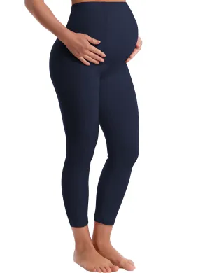 22" Side Pockets Maternity Running Pants darknavy_Running