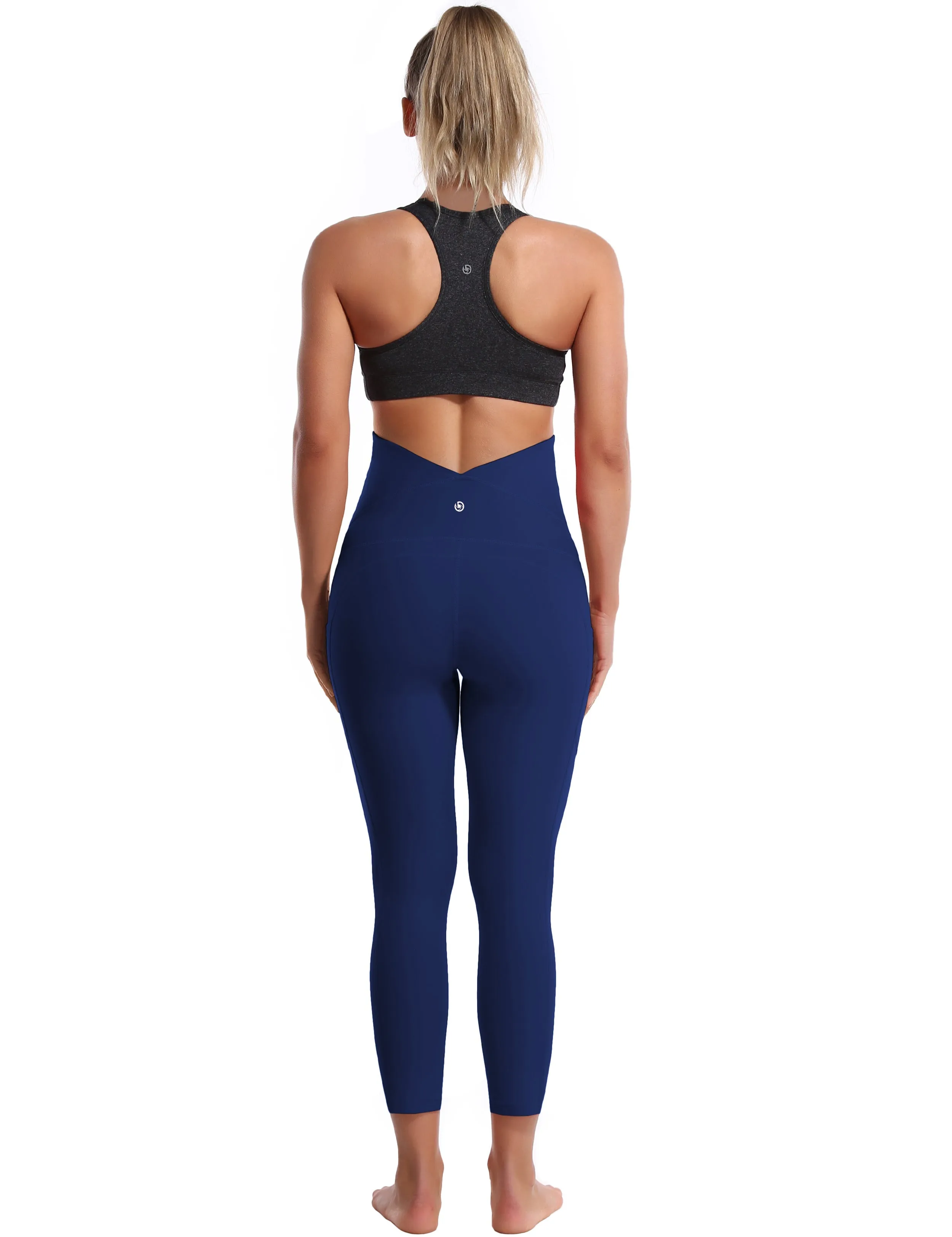 22" Side Pockets Maternity Running Pants navy_Running