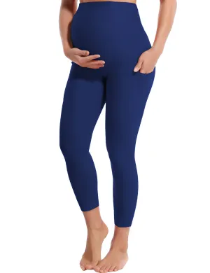 22" Side Pockets Maternity Running Pants navy_Running