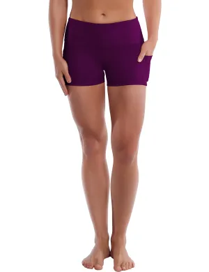 2.5" Side Pockets Running Shorts plum_Running