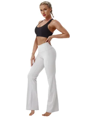 29" 31" 33" 35" 37" High Waist Bootcut Leggings Lightgray_Running