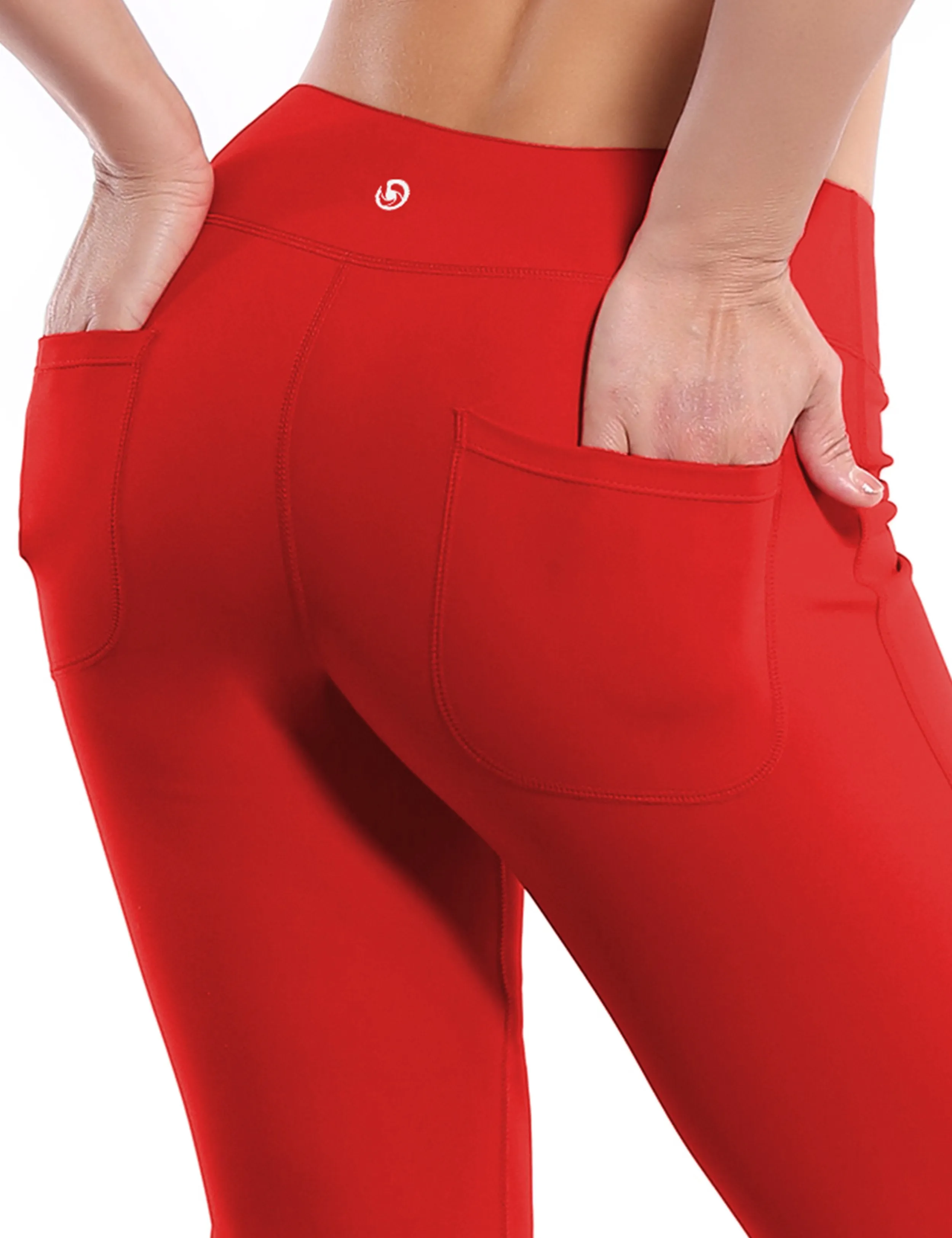 29" 31" 33" 35" Bootcut Leggings with Pockets scarlet ins_Running