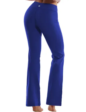 29" 31" 33" 35" Cotton Nylon Bootcut Leggings navy_Running