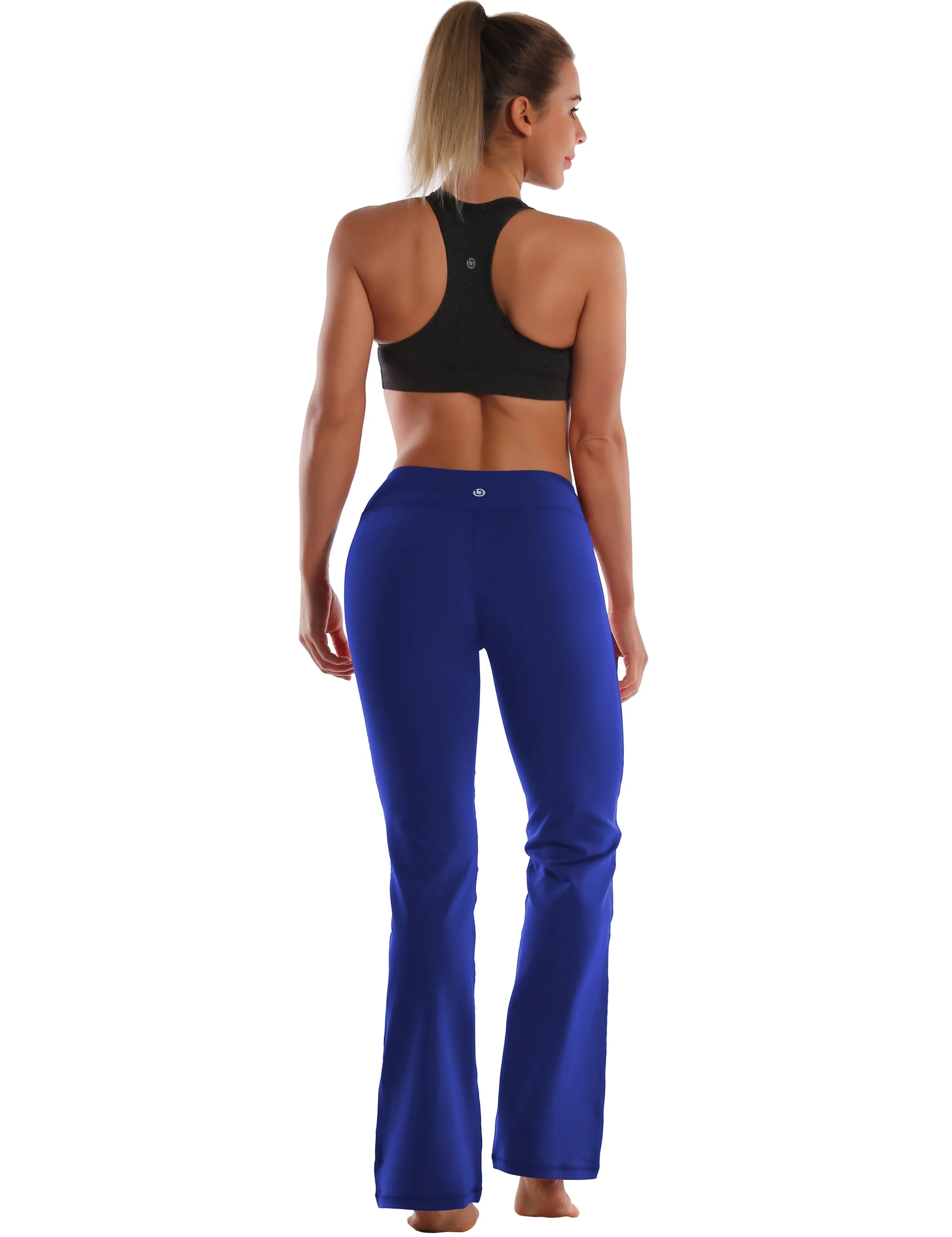 29" 31" 33" 35" Cotton Nylon Bootcut Leggings navy_Running