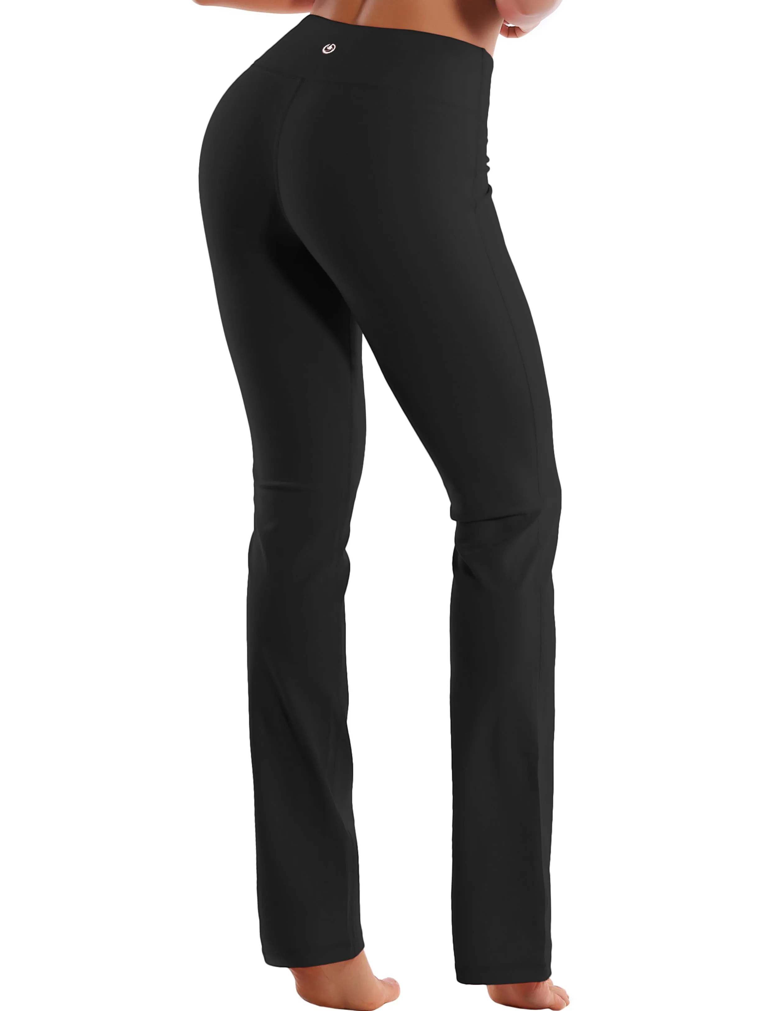 29" 31" 33" 35" Straight Leg Leggings black_Running