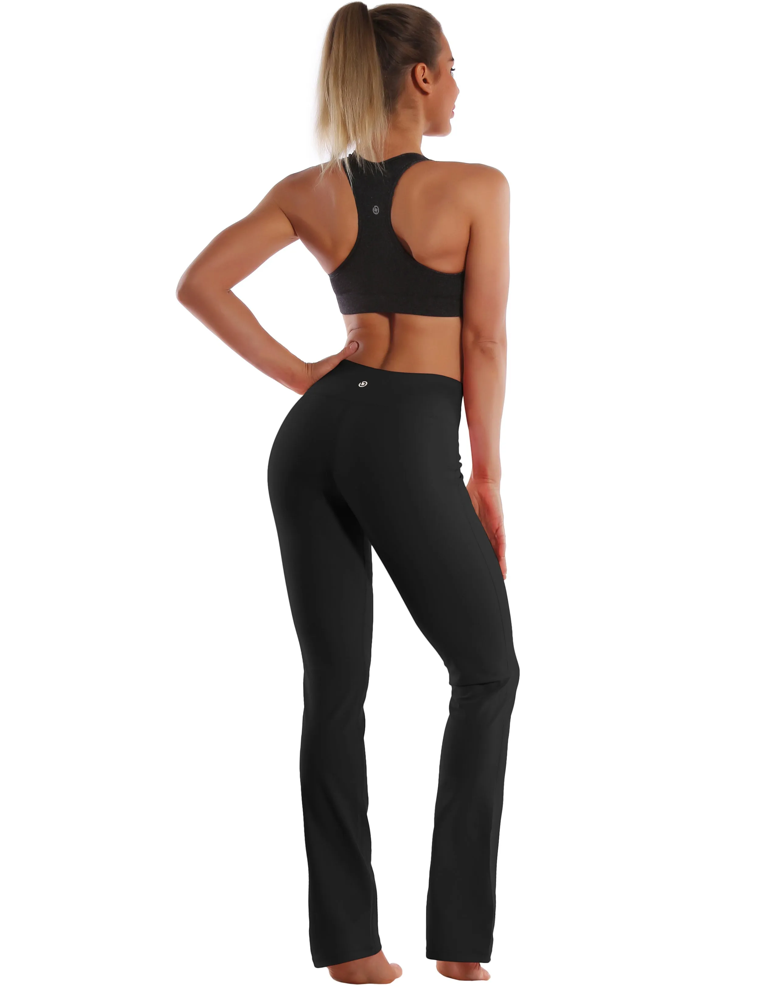 29" 31" 33" 35" Straight Leg Leggings black_Running