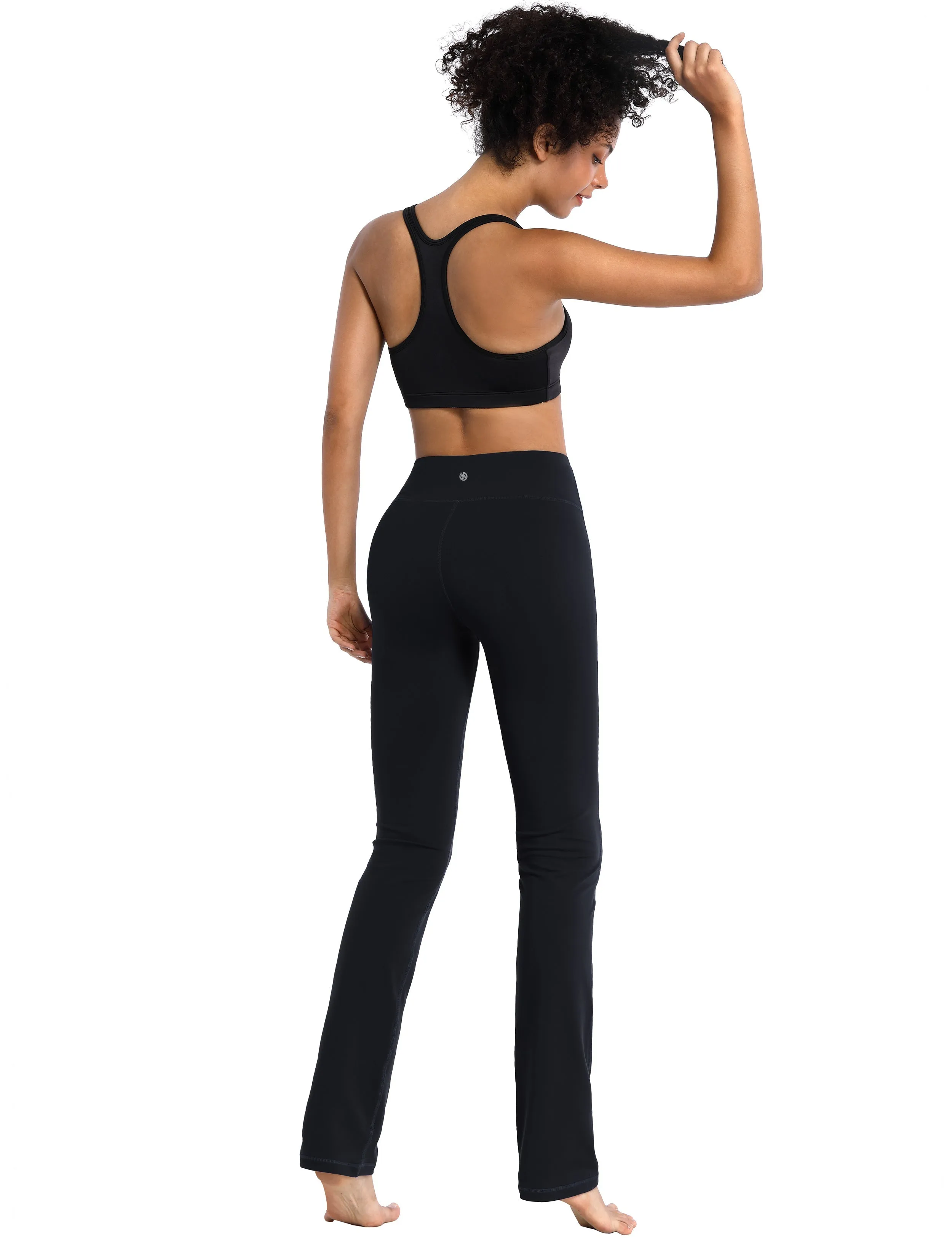 29" 31" 33" 35" Straight Leg Leggings black_Running