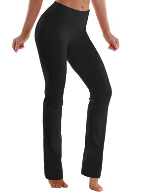 29" 31" 33" 35" Straight Leg Leggings black_Running