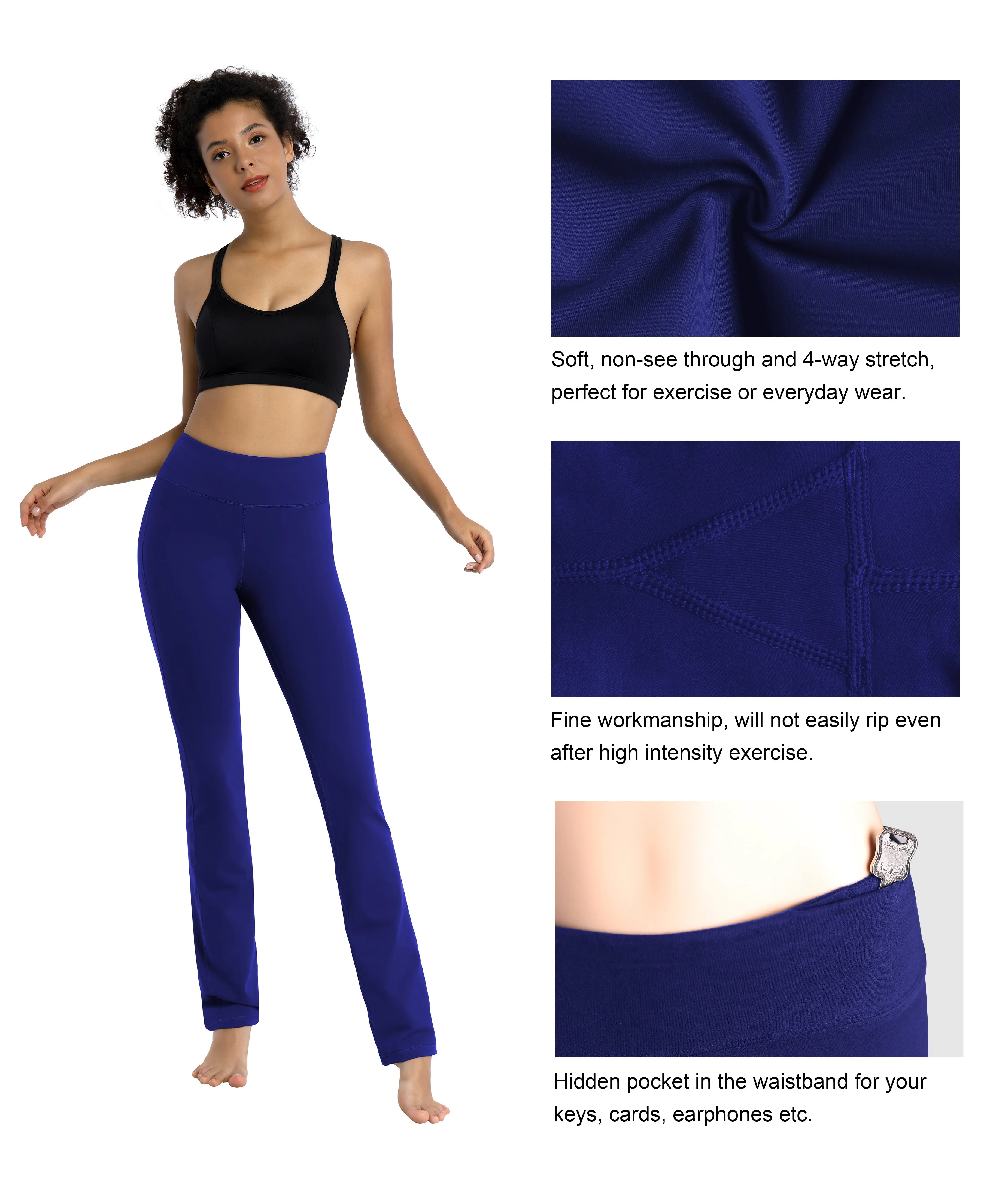 29" 31" 33" 35" Straight Leg Leggings navy_Running