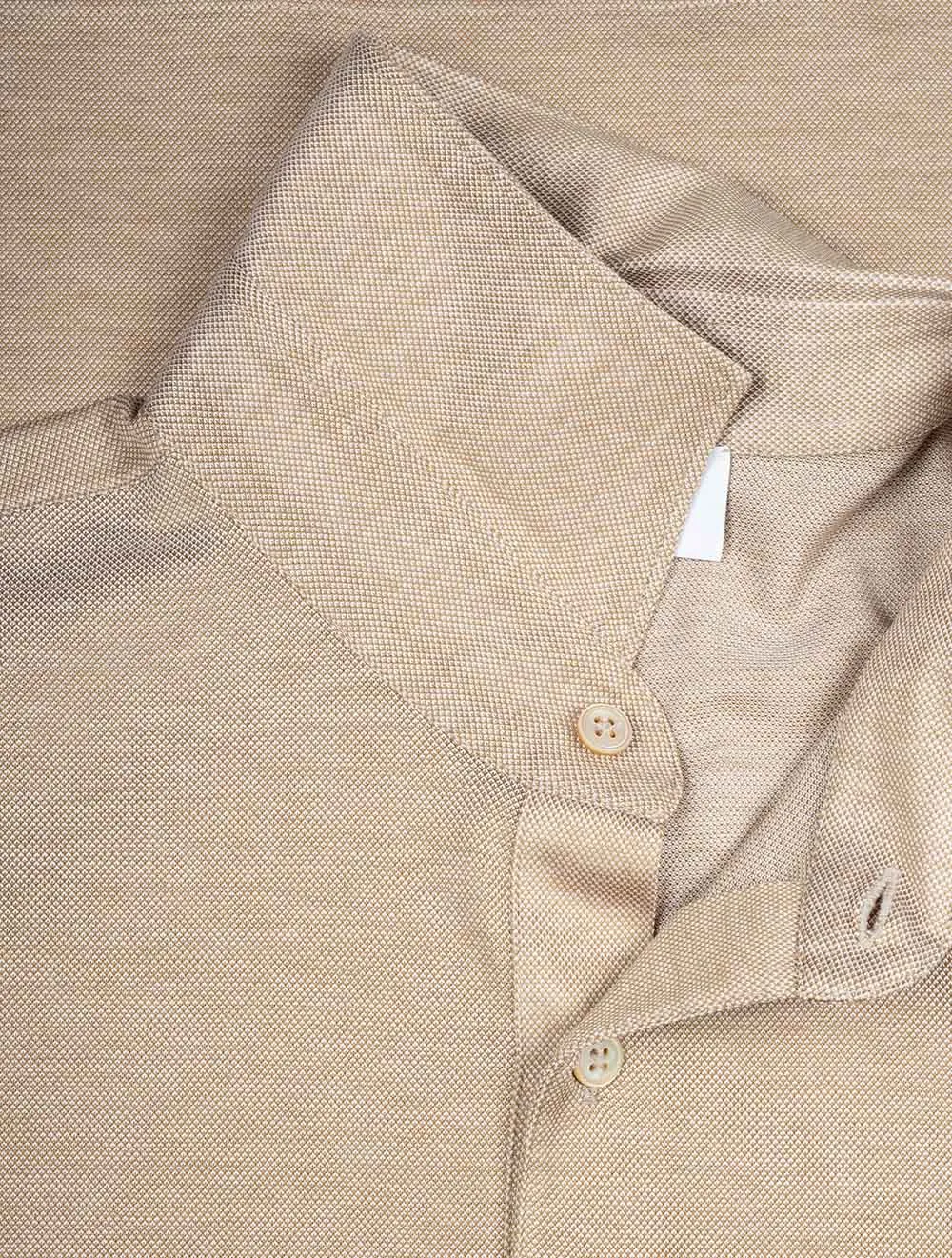 3 button Polo Shirt Beige