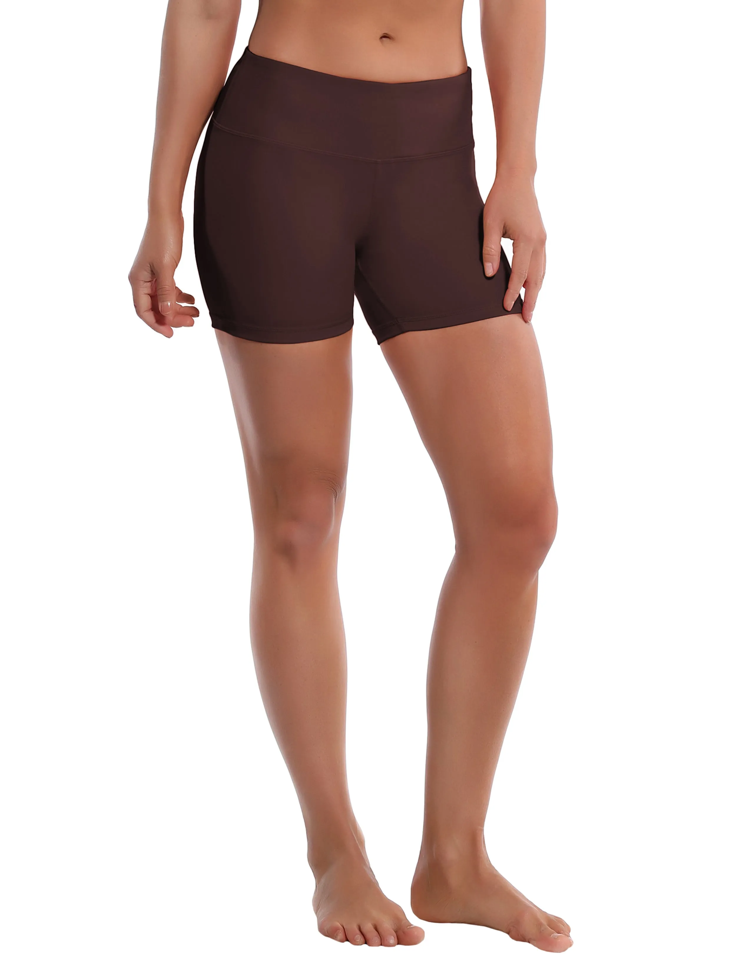 4" Yoga Shorts mahoganymaroon_yoga