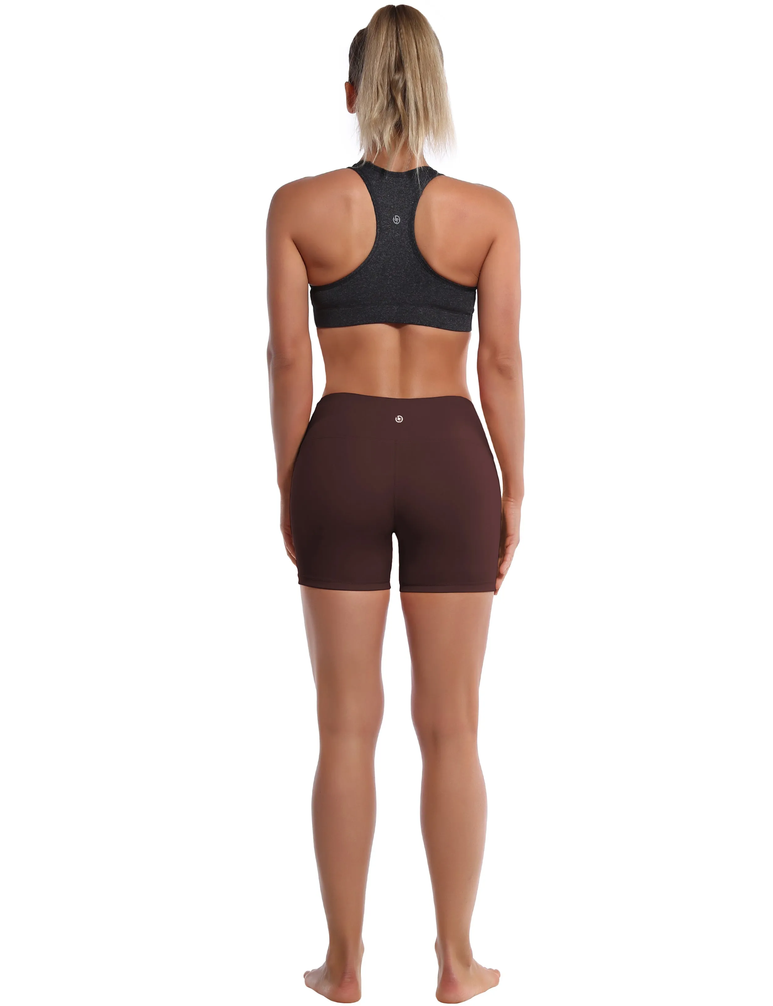 4" Yoga Shorts mahoganymaroon_yoga