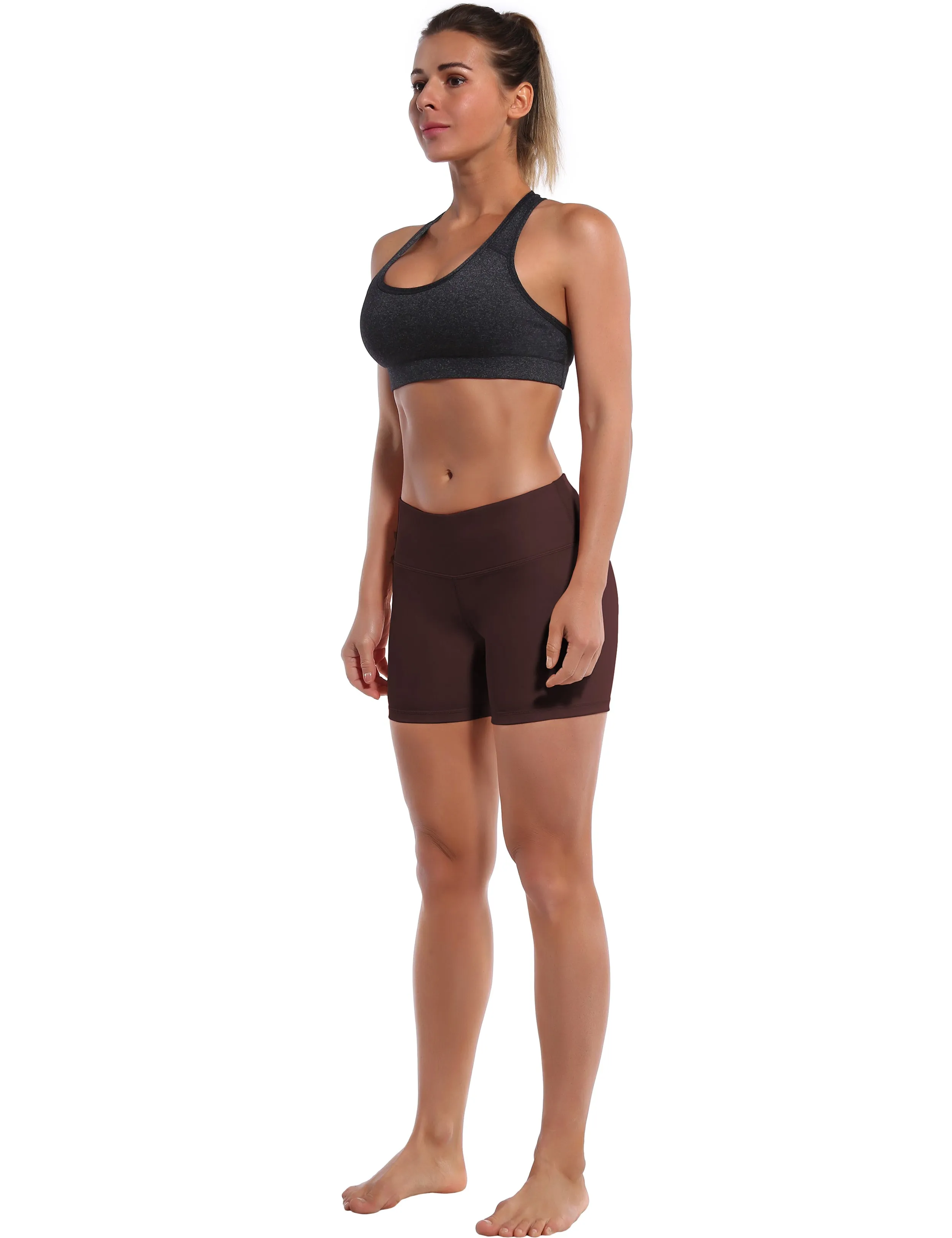 4" Yoga Shorts mahoganymaroon_yoga