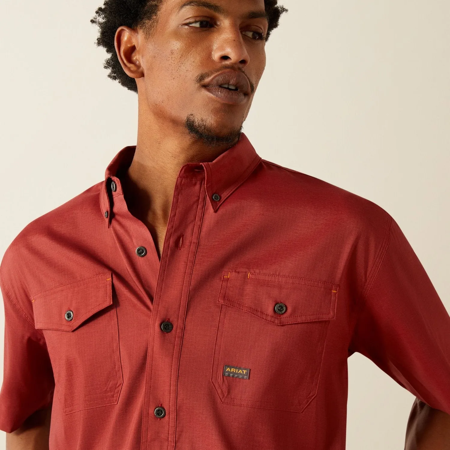 Ariat Men's Made Tough Durastretch Button-Down Short Sleeve Work Shirt