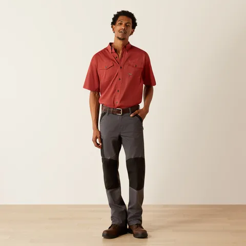 Ariat Men's Made Tough Durastretch Button-Down Short Sleeve Work Shirt