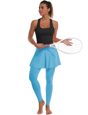 Athletic Tennis Golf Skort with Pocket Shorts blue_Golf