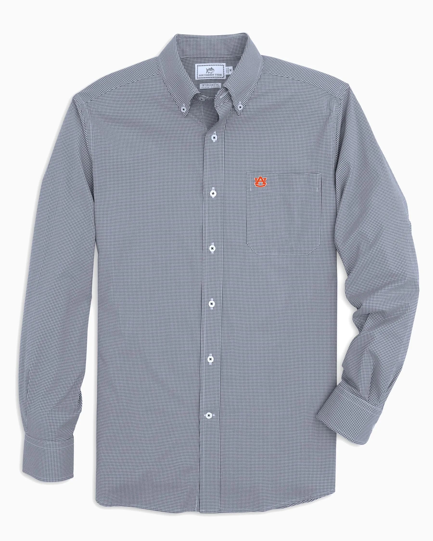 Auburn Tigers Gingham Button Down Shirt