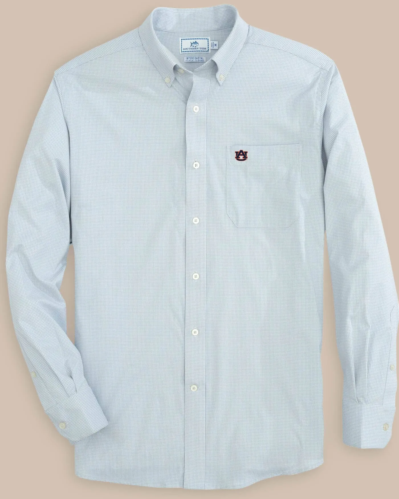 Auburn Tigers Gingham Button Down Shirt
