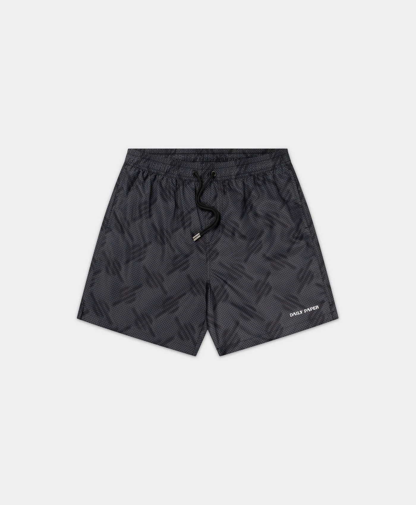 Black Dotted Monogram Swimshorts