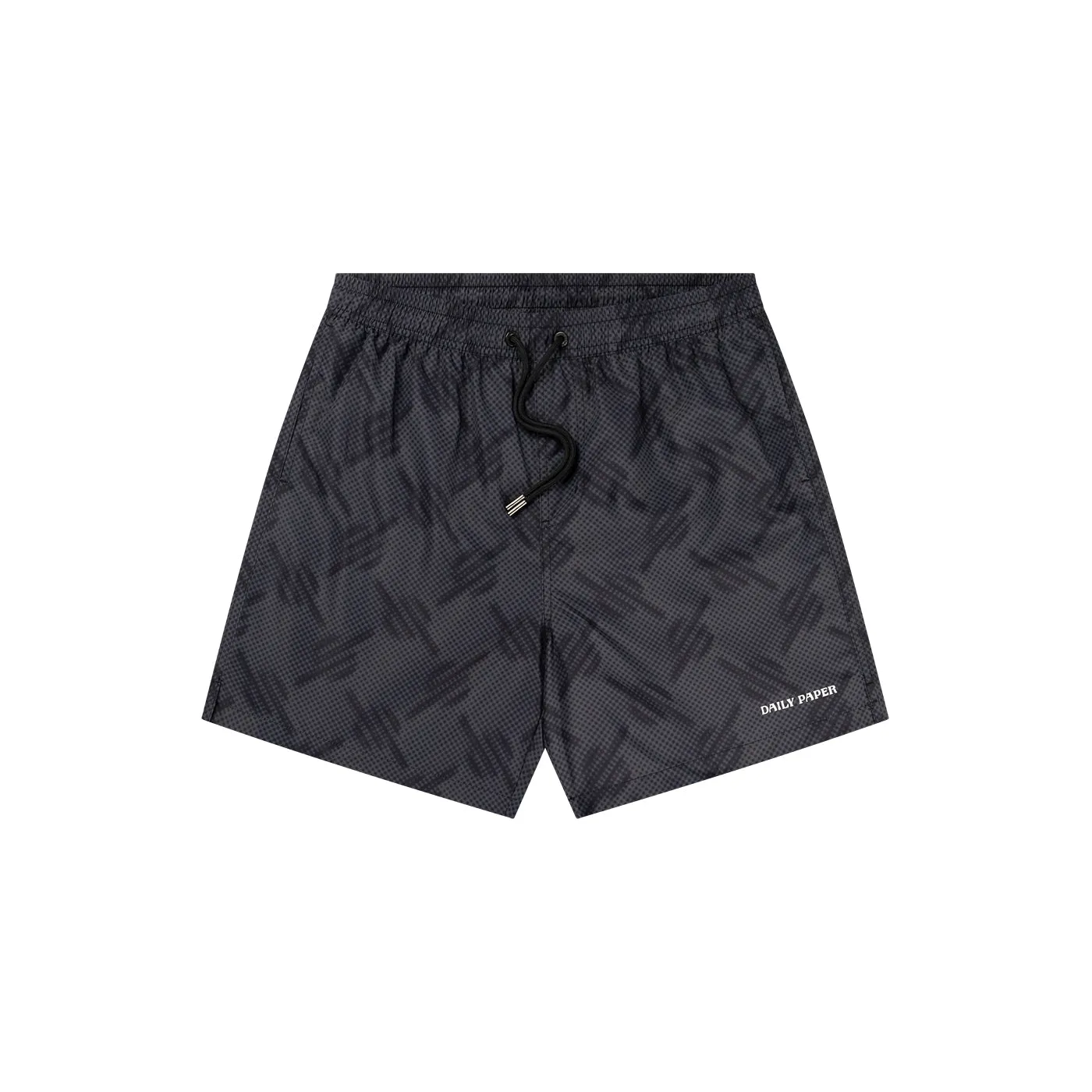 Black Dotted Monogram Swimshorts