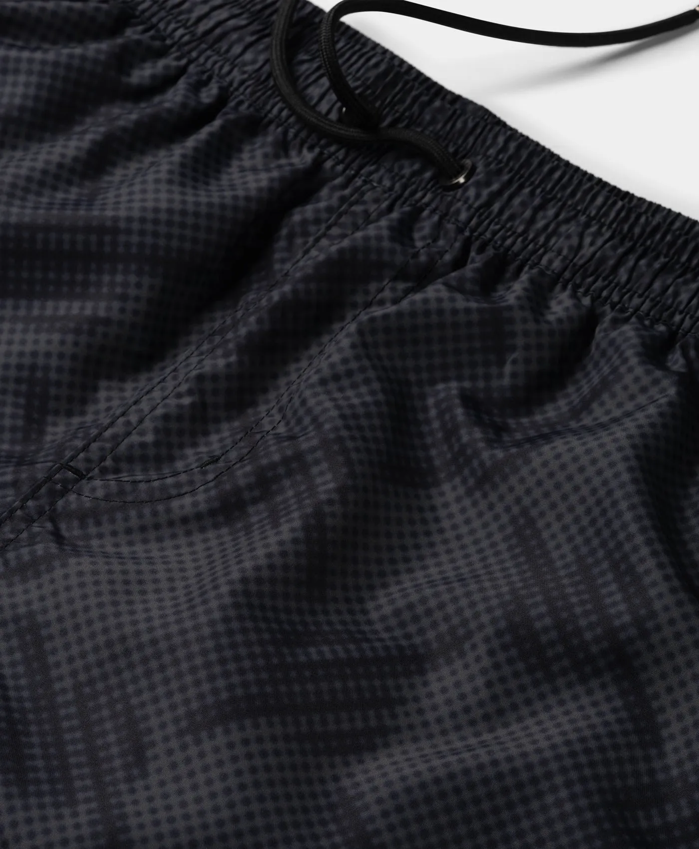 Black Dotted Monogram Swimshorts