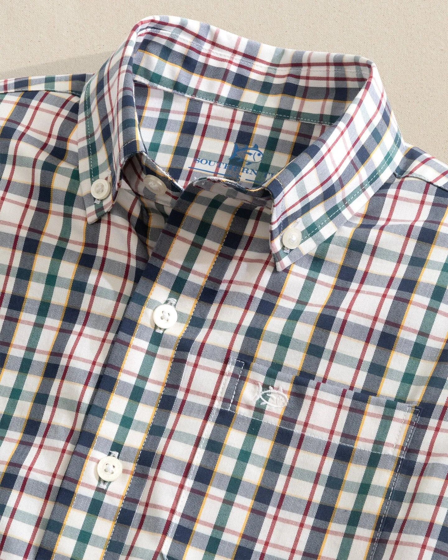 Boys Charleston Master Plaid Sport Shirt