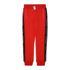Bright Red Cotton Pants