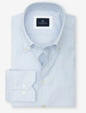 Buttondown Stripe Shirt Blue
