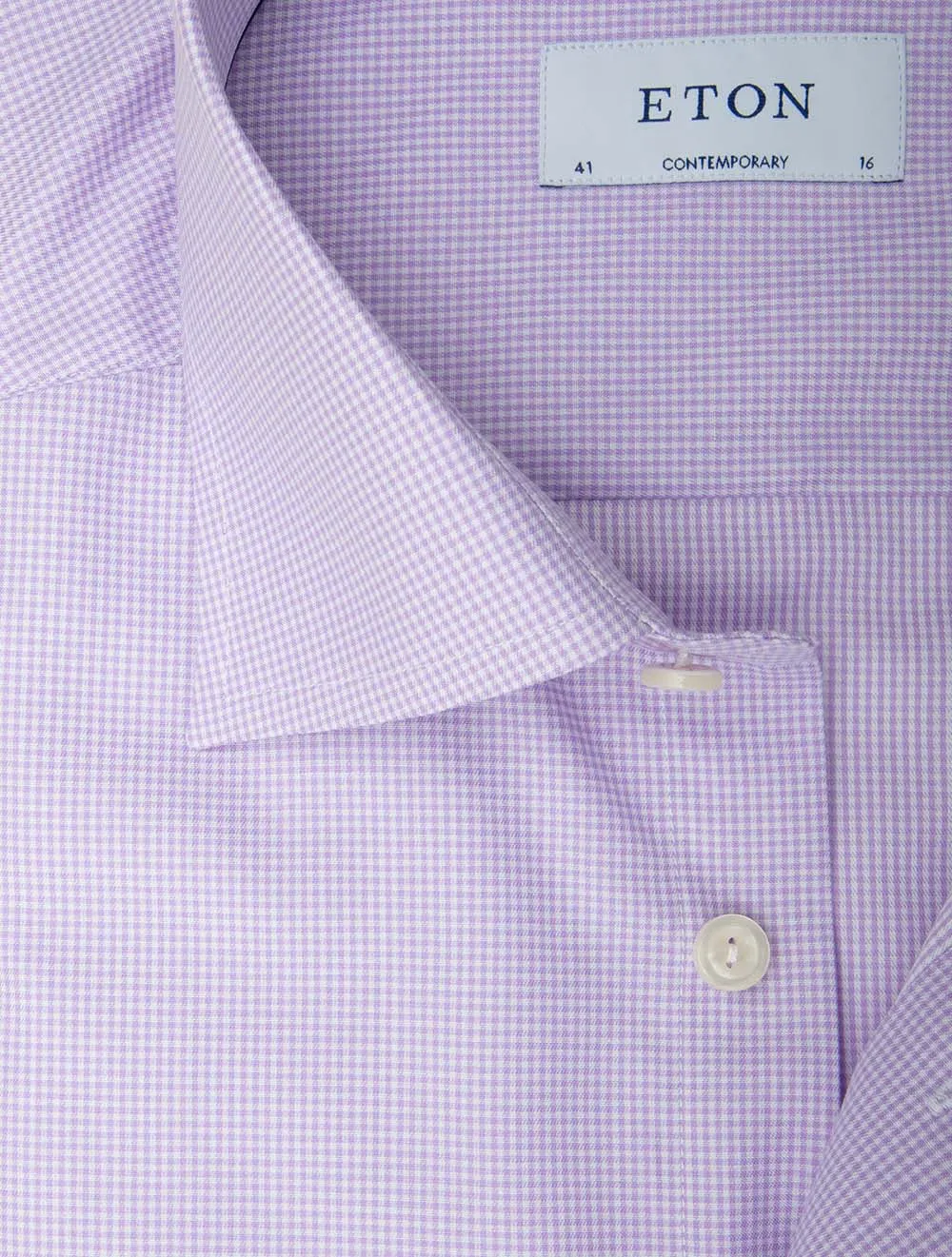 Check Signature Twill Contemporary Fit Shirt Purple