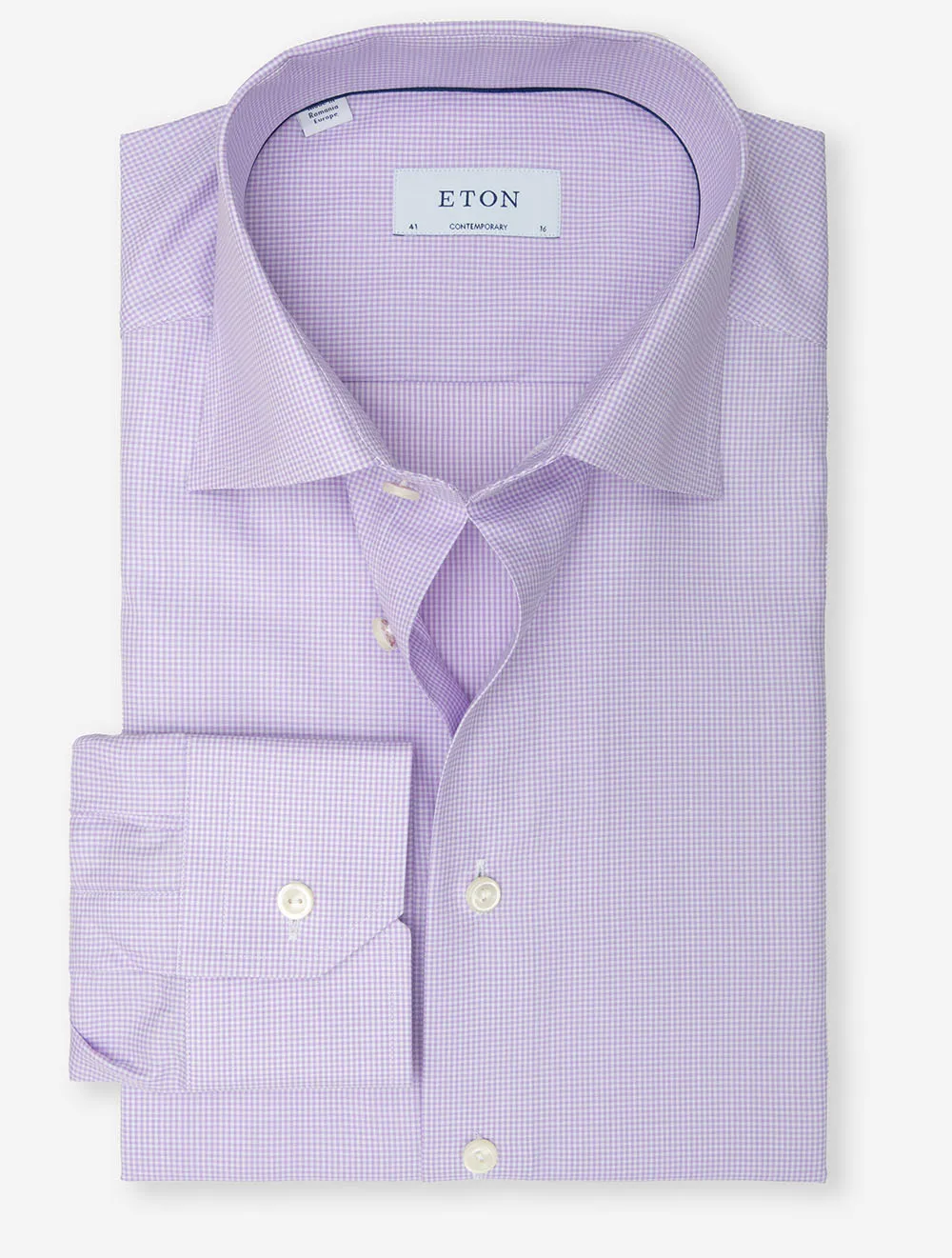 Check Signature Twill Contemporary Fit Shirt Purple