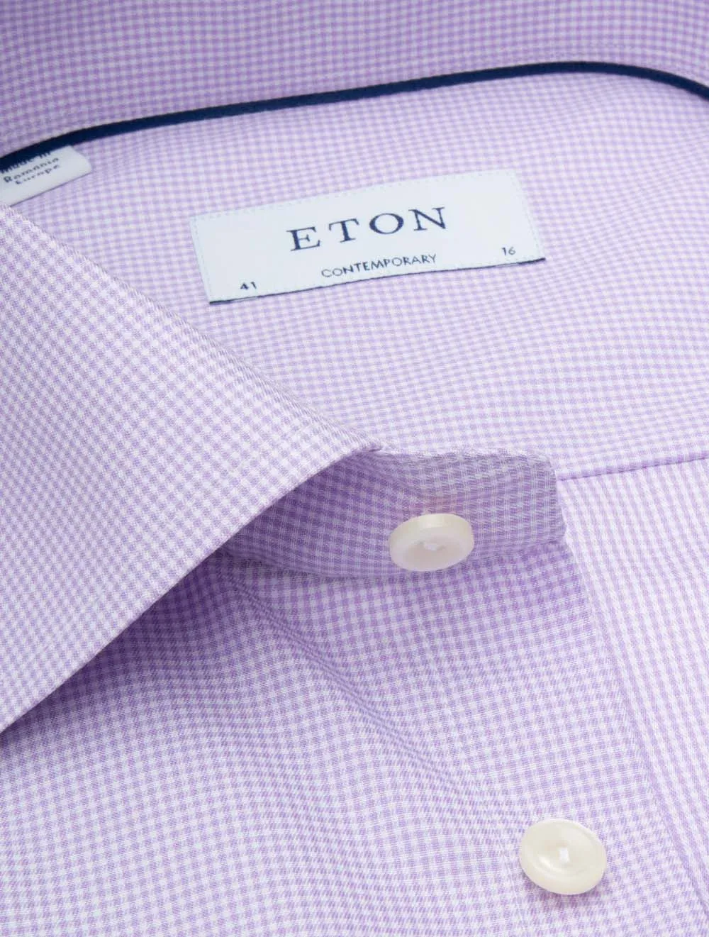 Check Signature Twill Contemporary Fit Shirt Purple