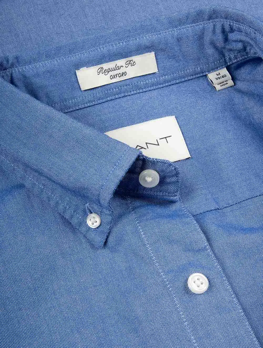Classic Oxford Short Sleeve Regular Fit Shirt Rich Blue