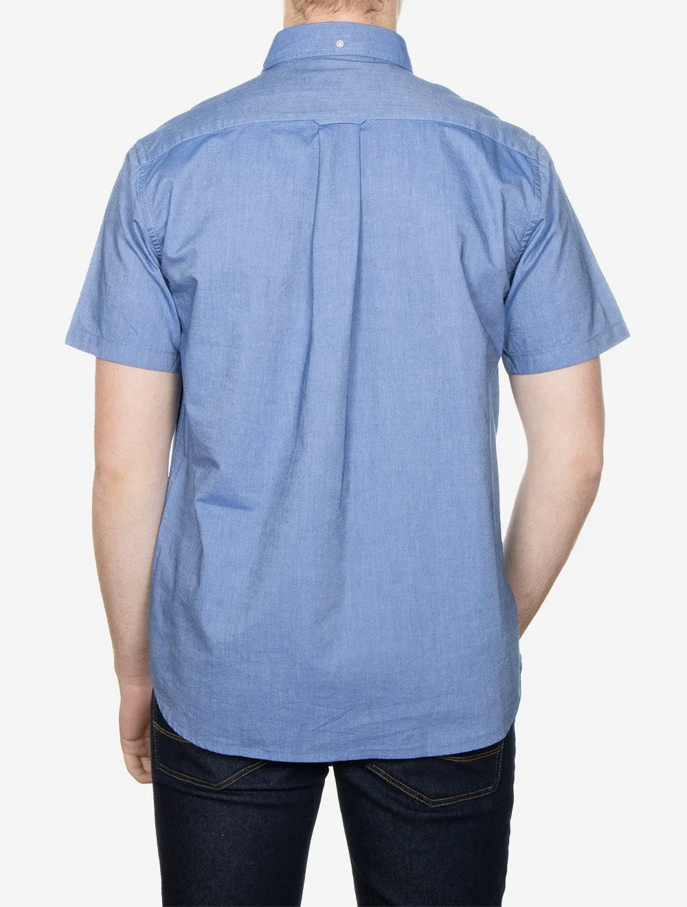 Classic Oxford Short Sleeve Regular Fit Shirt Rich Blue