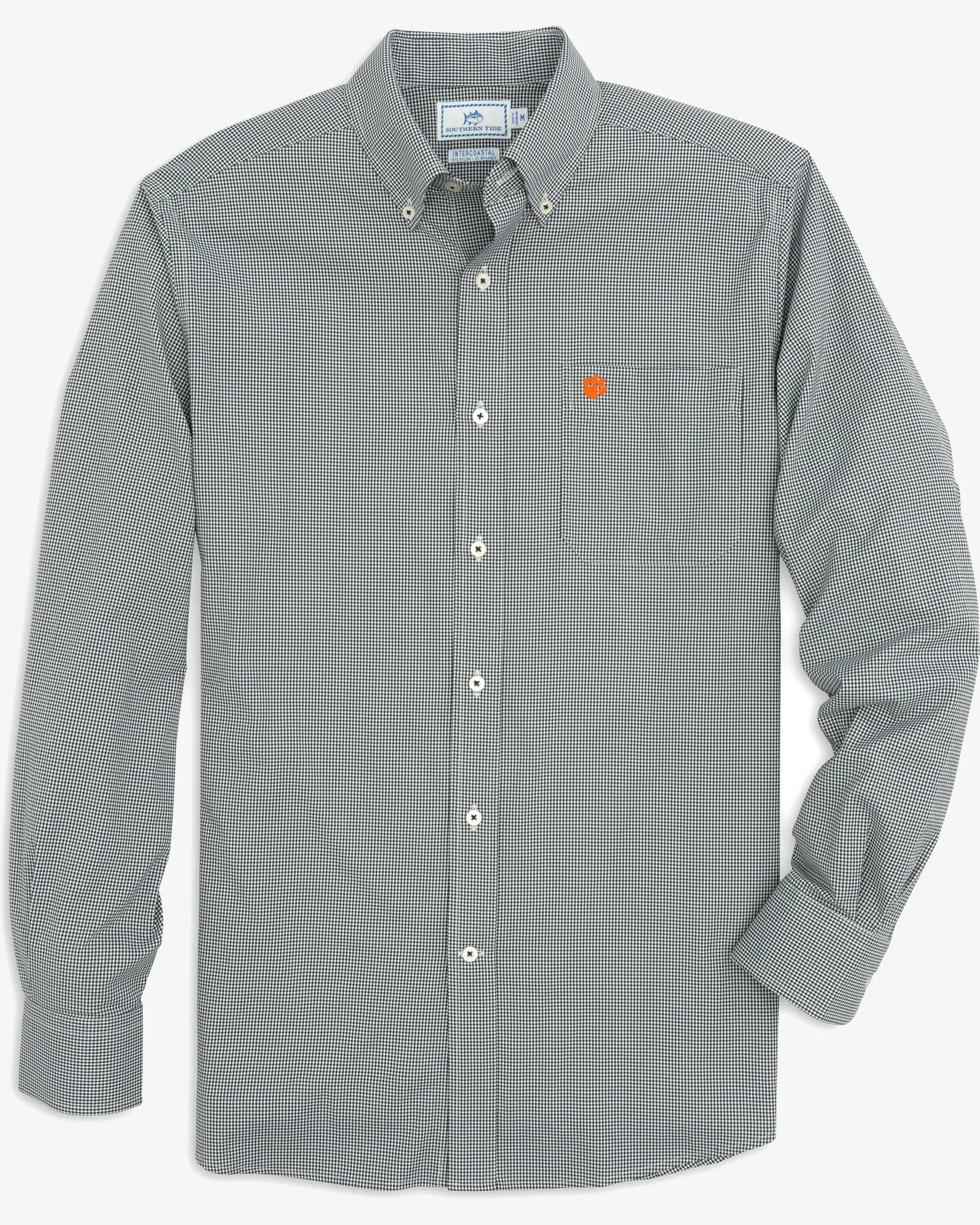 Clemson Tigers Gingham Button Down Shirt