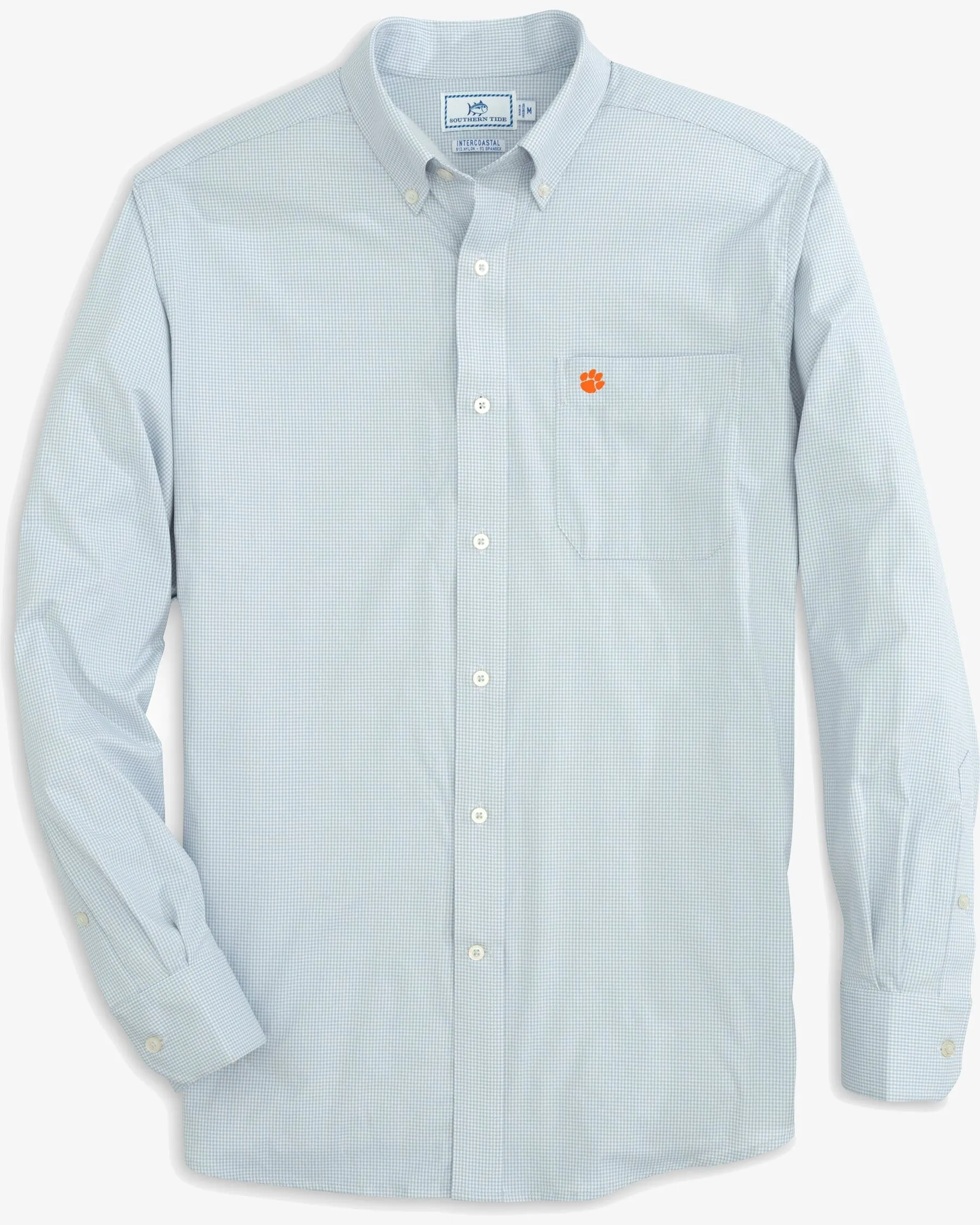 Clemson Tigers Gingham Button Down Shirt
