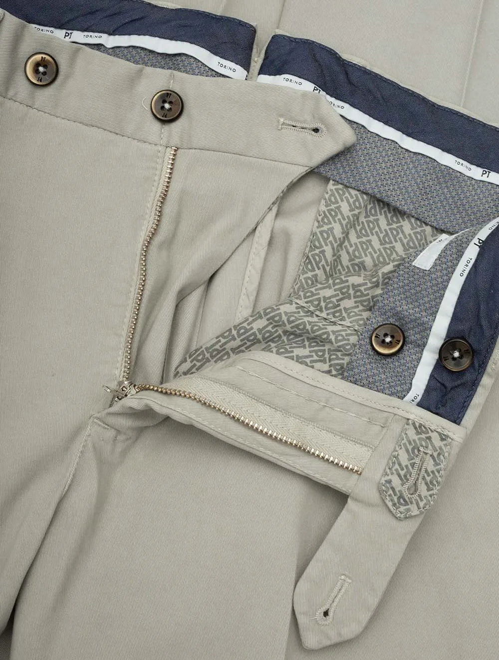 Cotton Chino Stone