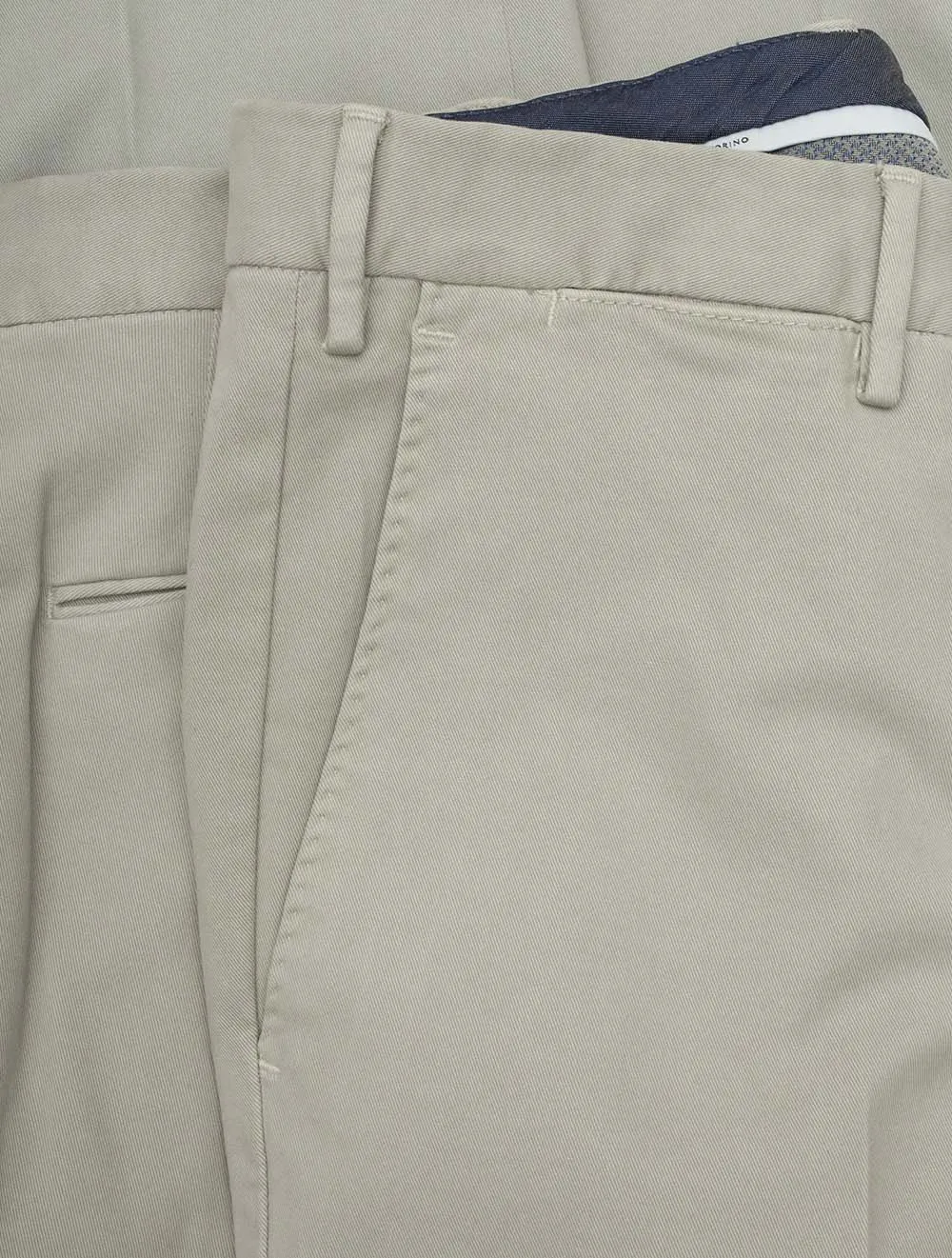 Cotton Chino Stone