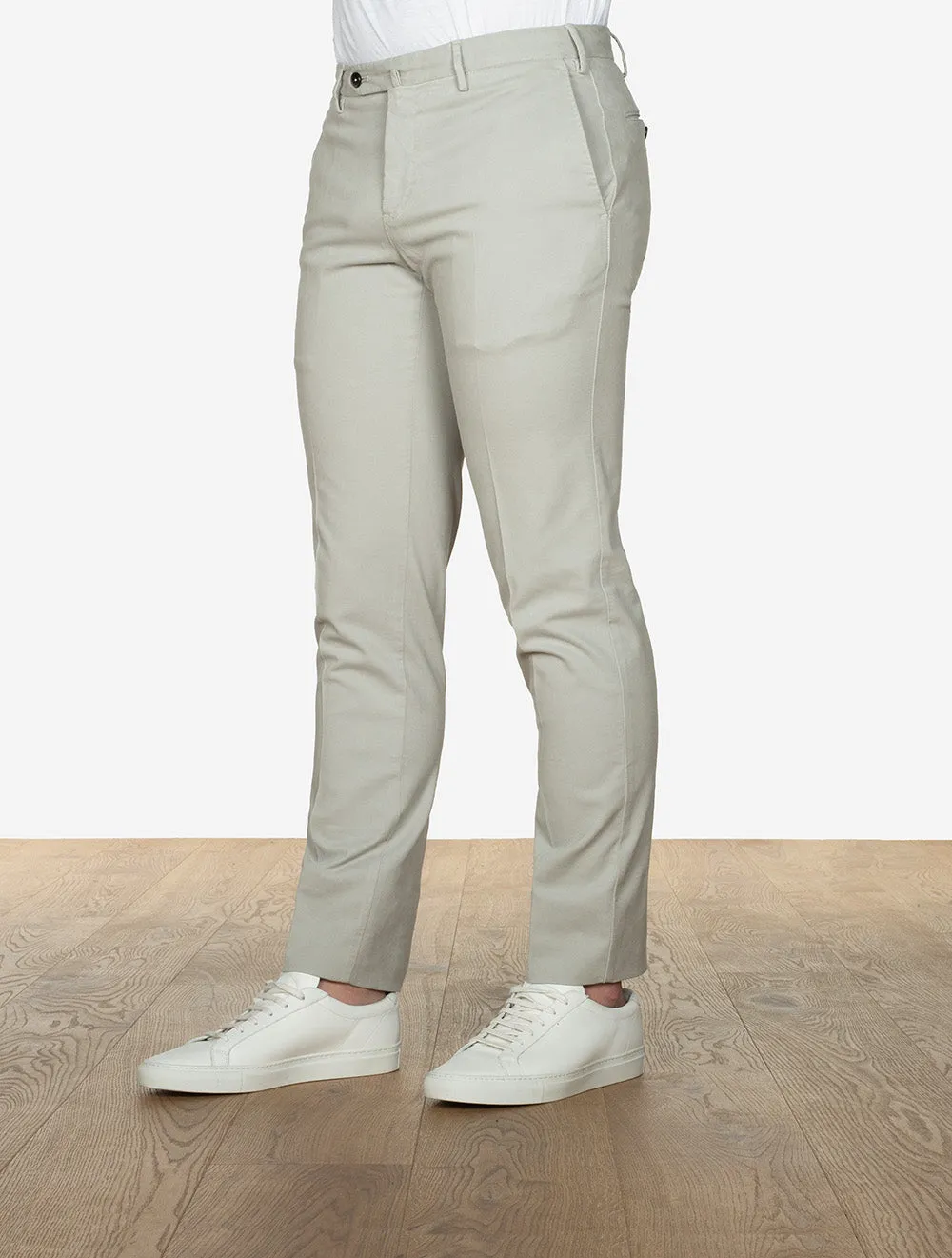 Cotton Chino Stone