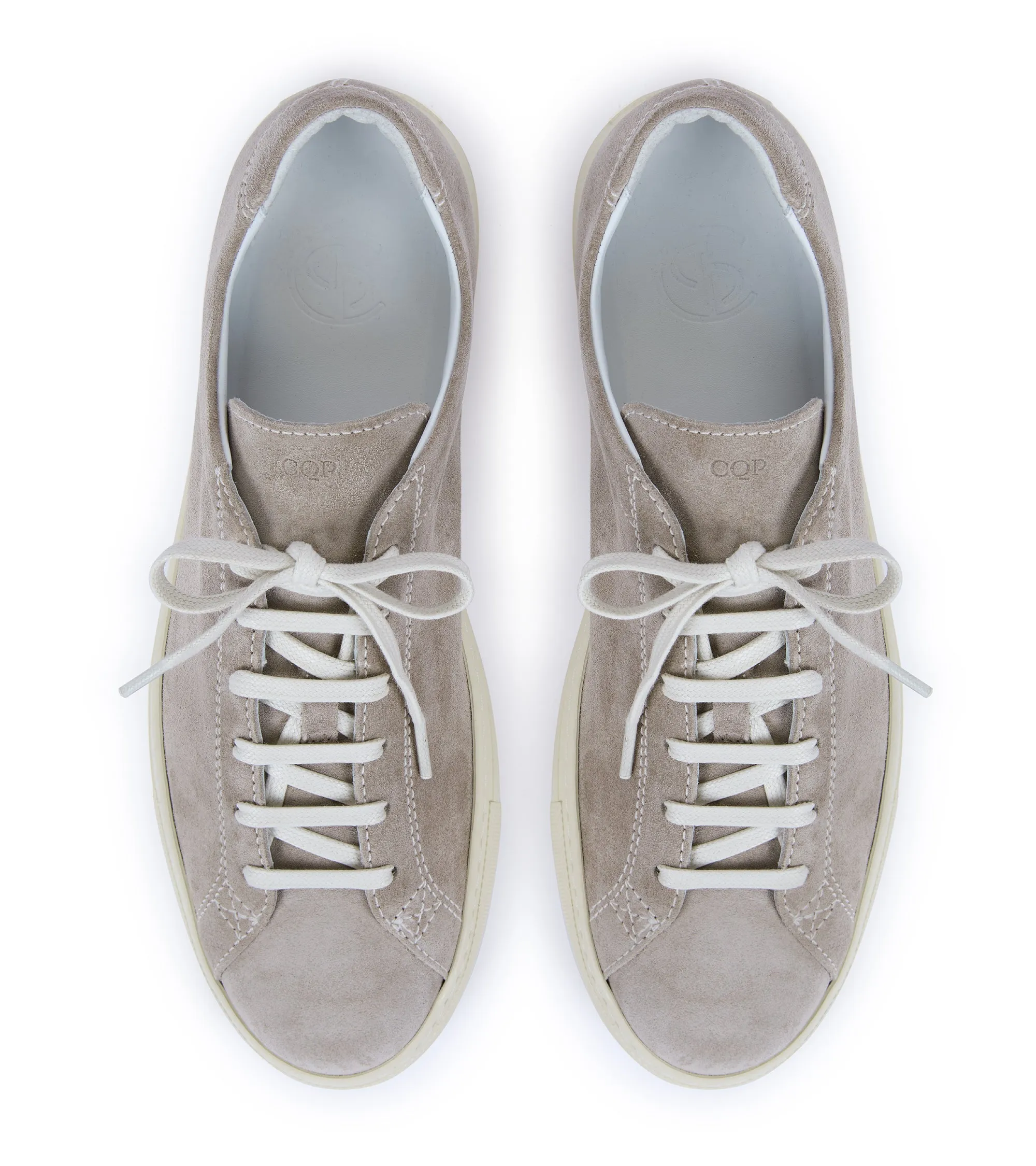 CQP Racquet Suede Sneaker: Taupe
