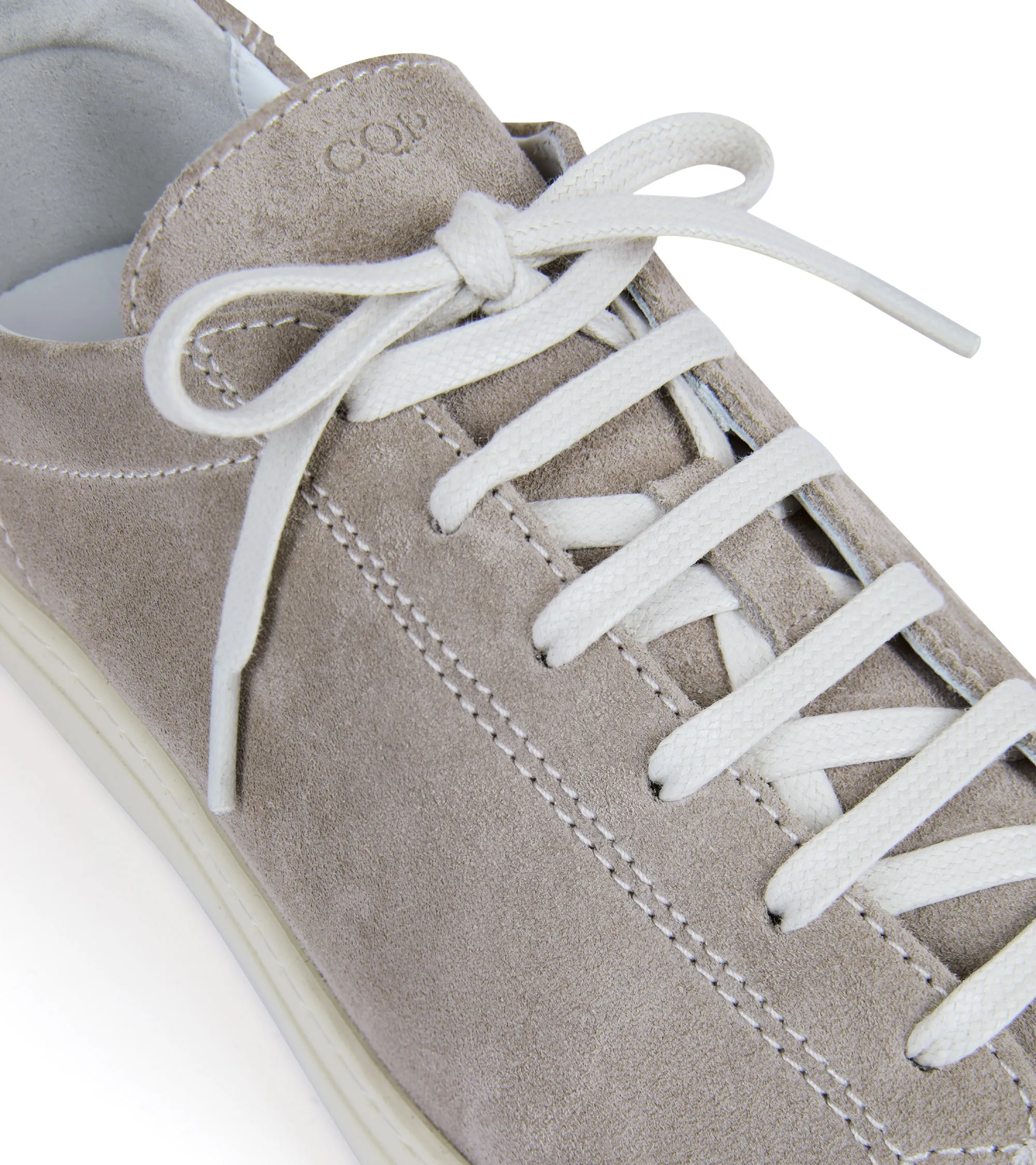 CQP Racquet Suede Sneaker: Taupe