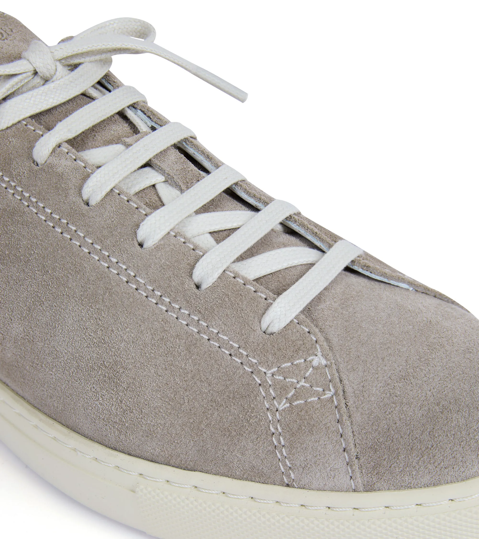 CQP Racquet Suede Sneaker: Taupe