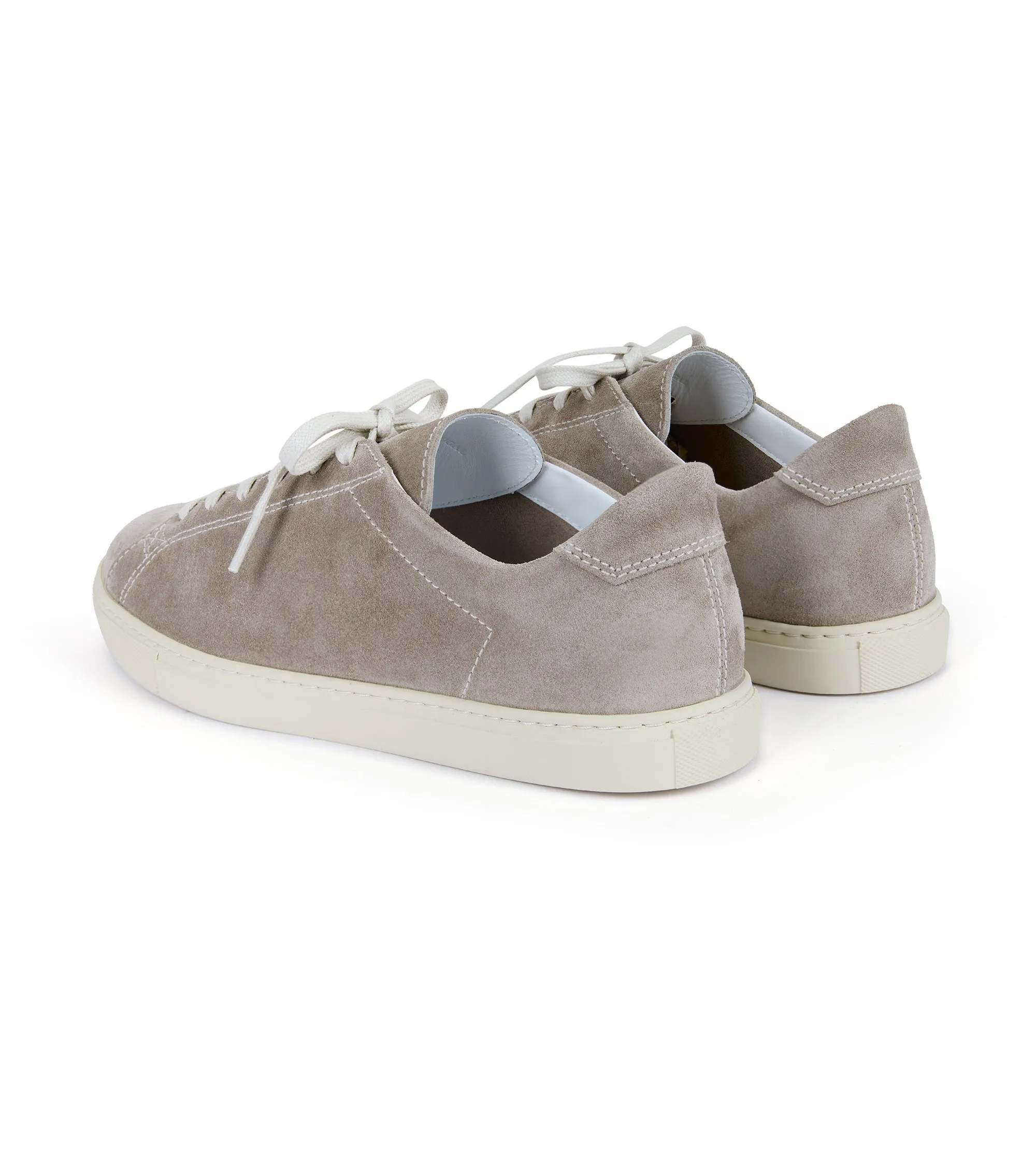 CQP Racquet Suede Sneaker: Taupe
