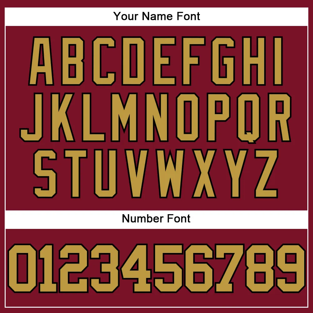 Custom Crimson Old Gold-Black Authentic Baseball Jersey