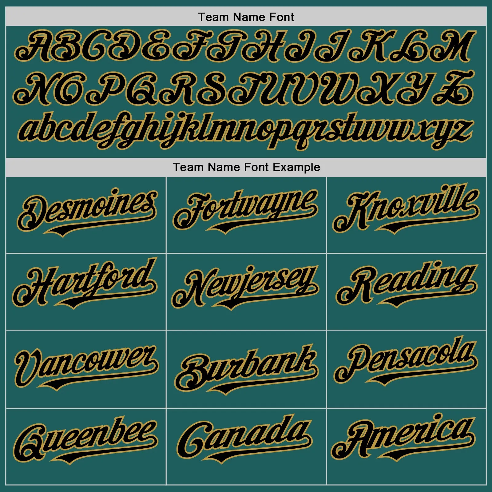 Custom Teal Black-Old Gold Line Authentic Baseball Jersey