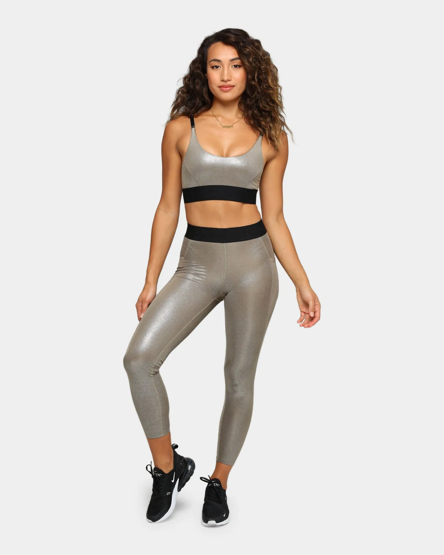 Dead Sport Women's Phantom Tights Gold/Black/Gold